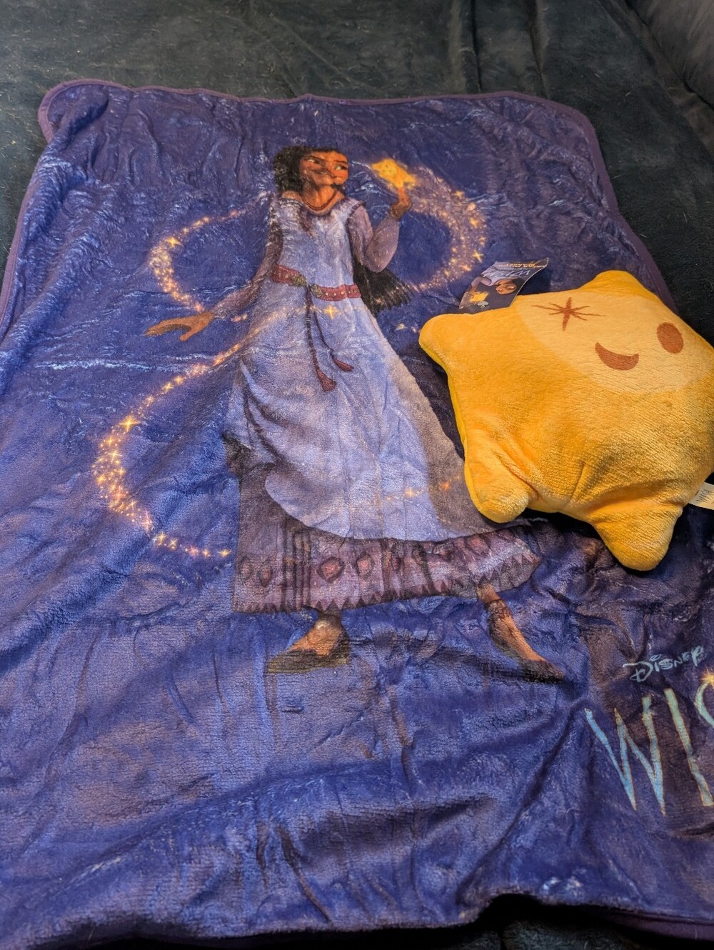 NWT Disney Blanket With  Pillow Storage  Wish star